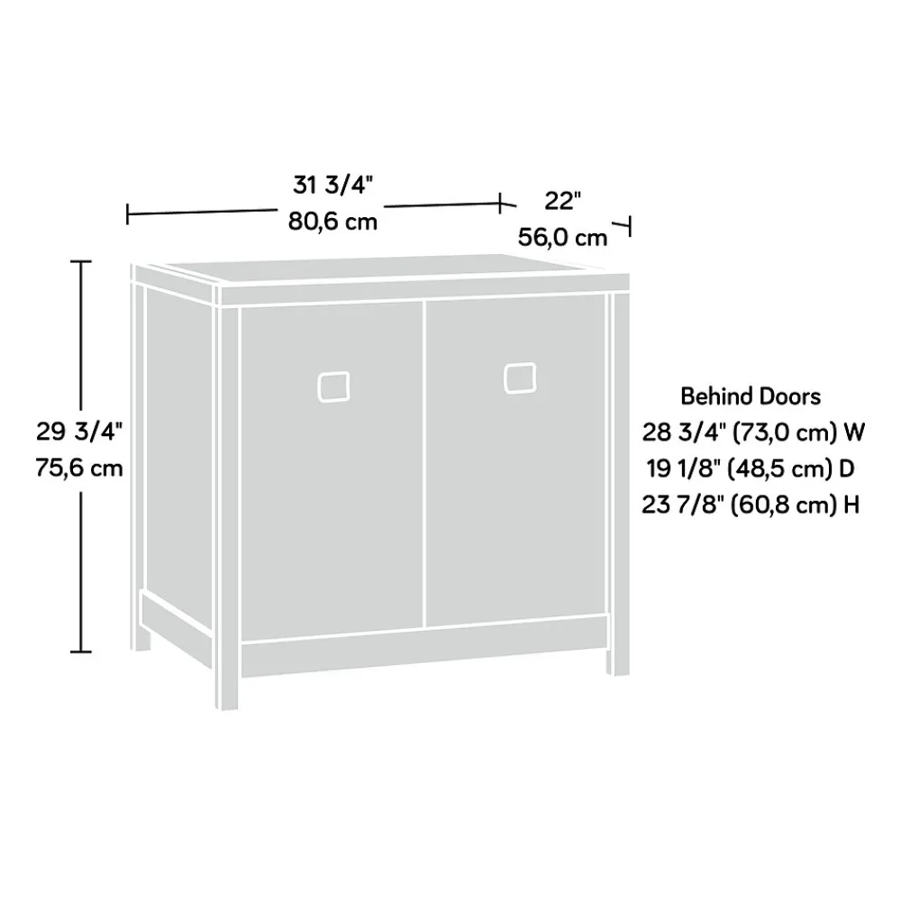 Storage Cabinets*Sauder Cannery Bridge 30" Storage Cabinet with 2 Shelves, Sindoori Mango (429515)