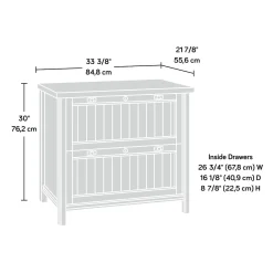 File Cabinets*Sauder Costa Commercial 2-Drawer Lateral File Cabinet, Letter/Legal Size, Lockable, 33