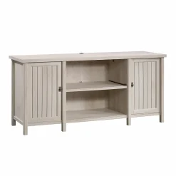 Storage Cabinets*Sauder Costa 30"H Storage Credenza with 3 Shelves, Chalked Chestnut (419959)