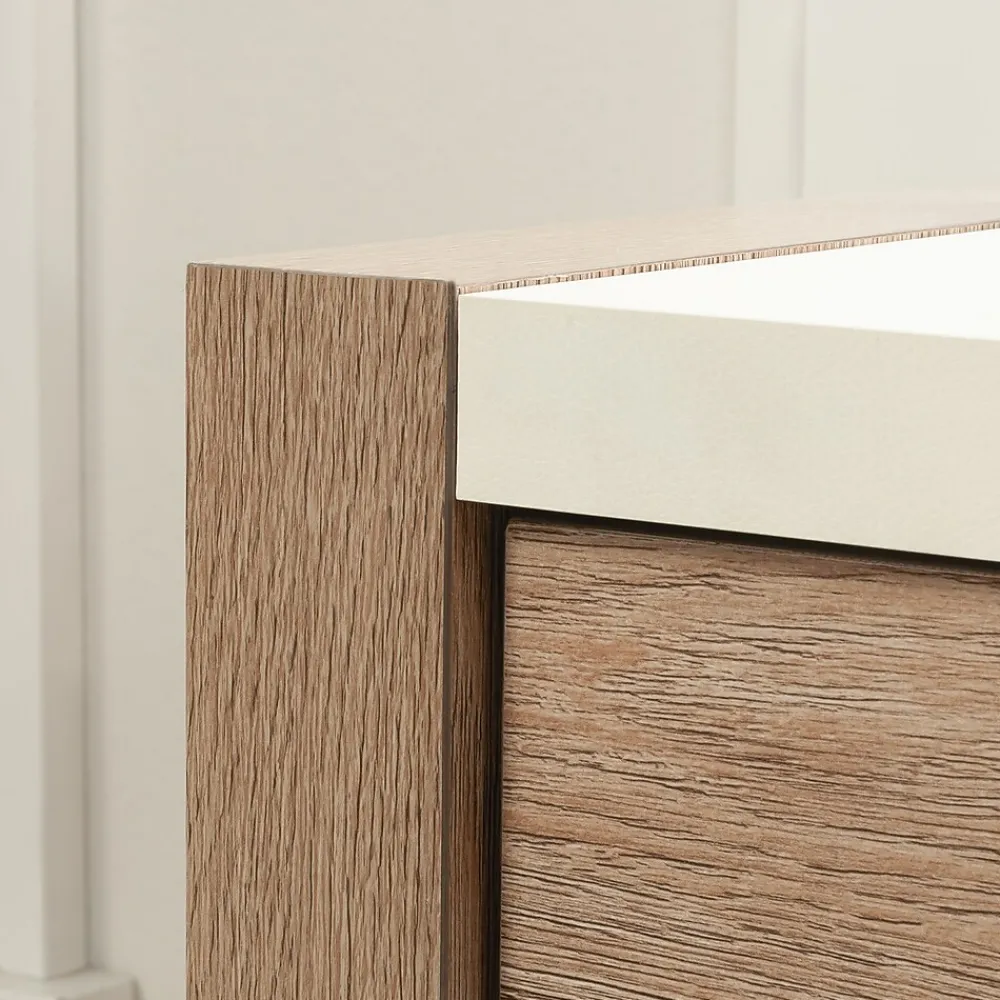 File Cabinets*Sauder Dixon City Commercial 2-Drawer Lateral File Cabinet, Letter/Legal Size, Lockable, 33"W x 20"D, Brushed Oak (431453)