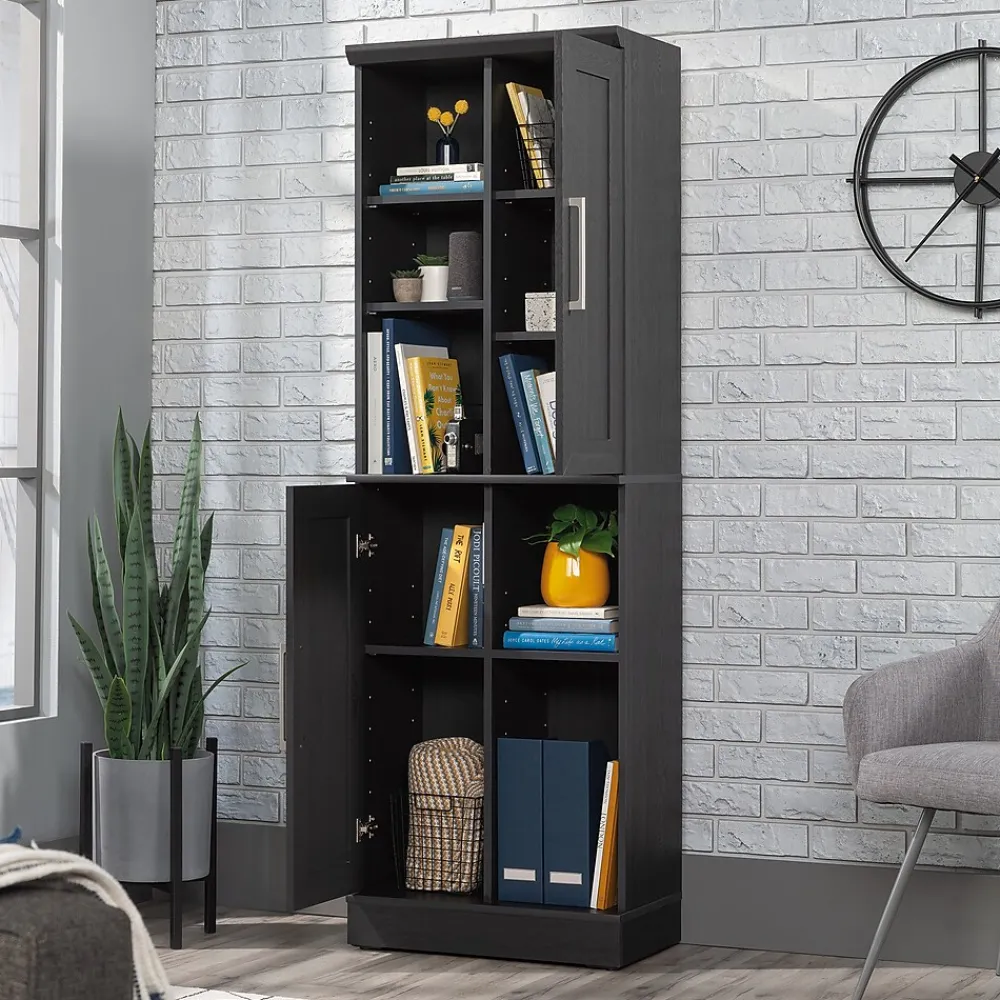 Storage Cabinets*Sauder HomePlus 71"H Storage Cabinet with 6 Shelves, Raven Oak (435131)