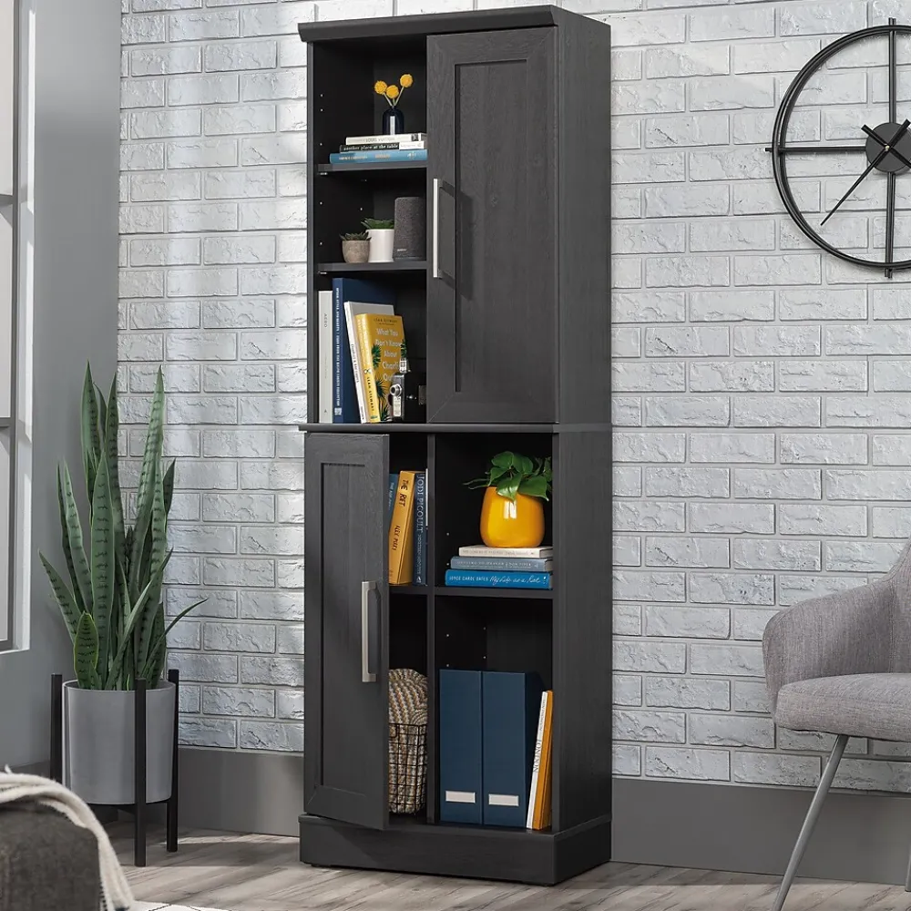 Storage Cabinets*Sauder HomePlus 71"H Storage Cabinet with 6 Shelves, Raven Oak (435131)