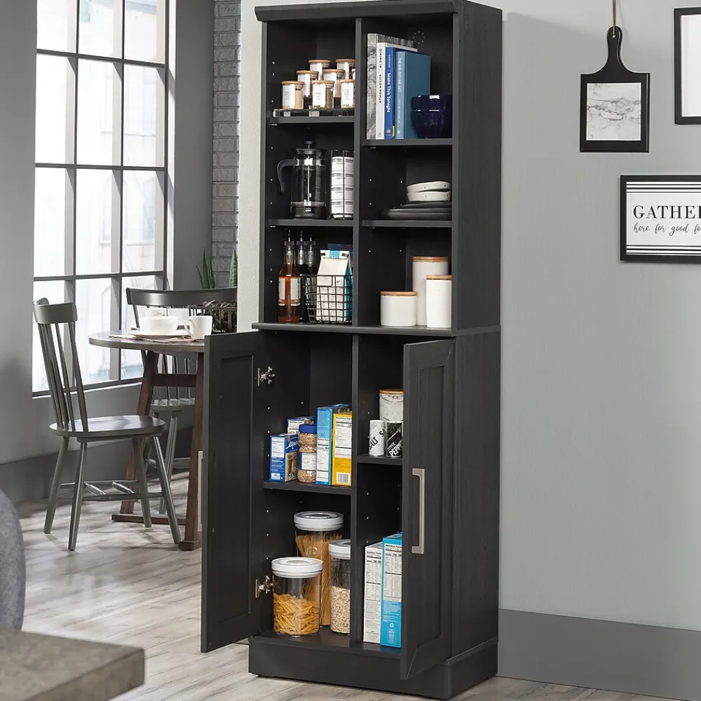 Storage Cabinets*Sauder HomePlus 71"H Storage Cabinet with 6 Shelves, Raven Oak (435131)