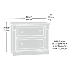 File Cabinets*Sauder Palladia 2-Drawer Lateral File Cabinet, Letter/Legal Size, 30