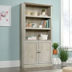 Bookcases*Sauder Select 70"H 5-Shelf Bookcase, Chalked Chestnut (426310)