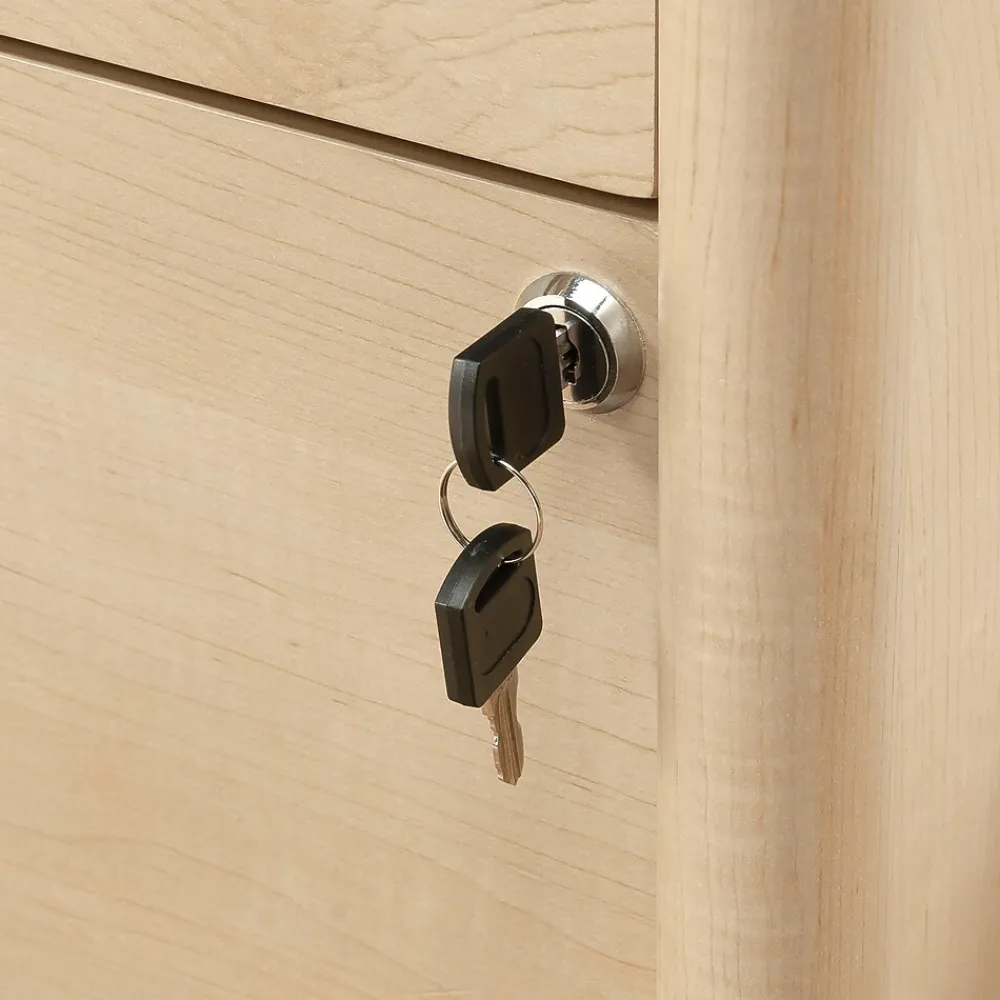 File Cabinets*Sauder Whitaker Point Commercial 2-Drawer Lateral File Cabinet, Letter/Legal Size, Lockable, 31"W x 21"D, Natural Maple (429374)