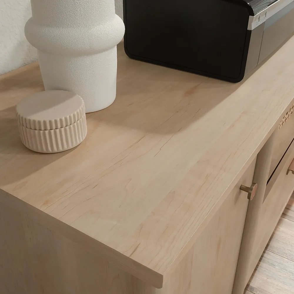 Storage Cabinets*Sauder Whitaker Point 30"H Storage Credenza with 3 Shelves, Natural Maple (429375)