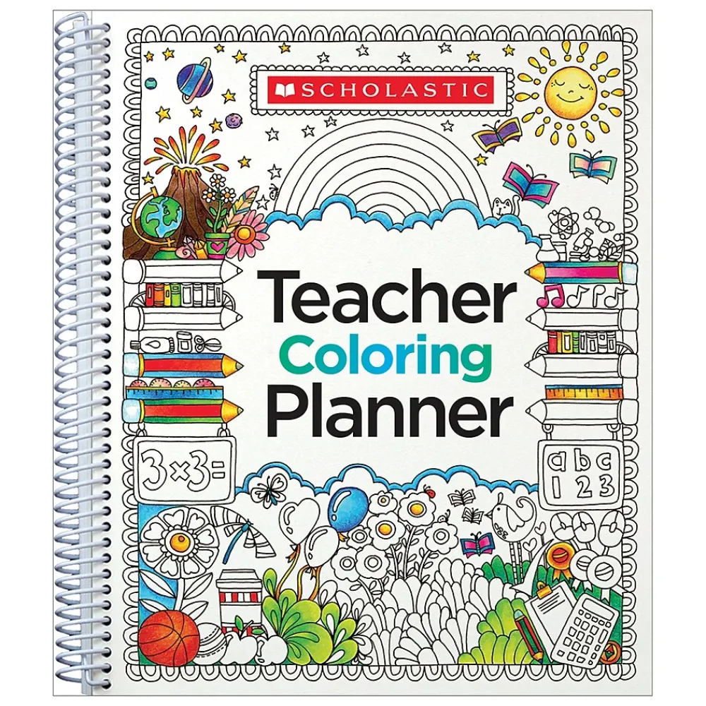 Grade Books*Scholastic Teacher Coloring Planner (SC-809292)