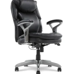Office Chairs*Serta AIR Bonded Leather Executive Chair, Black (CHR200100)