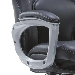 Office Chairs*Serta Back in Motion Bonded Leather Executive Chair, Smooth Black (43521OSS)