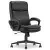 Office Chairs*Serta Comfort Ergo Ergonomic Bonded Leather Swivel Executive Chair, Black (CCHR10016B)