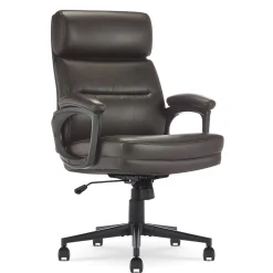 Office Chairs*Serta Comfort Ergonomic Bonded Leather Swivel Executive Chair, Brown (CHR10130B)