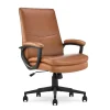 Office Chairs*Serta Comfort Modern Ergonomic Bonded Leather Swivel Executive Chair, Cognac (CHR10132D)
