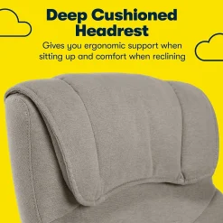 Office Chairs*Serta Cyrus Ergonomic Fabric Swivel Executive Chair, Glacial Gray (47910)