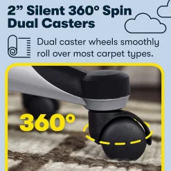 Office Chairs*Serta Cyrus Ergonomic Fabric Swivel Executive Chair, Glacial Gray (47910)