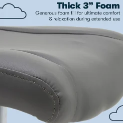 Ergonomic Chairs*Serta Essentials Armless Ergonomic Bonded Leather/Mesh Swivel Task Chair, (48740A) Gray