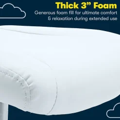 Ergonomic Chairs*Serta Essentials Armless Ergonomic Bonded Leather/Mesh Swivel Task Chair, (48740D) Blue