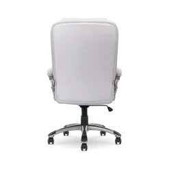 Ergonomic Chairs*Serta Garret Ergonomic Bonded Leather Swivel Executive Chair, (43520G) White