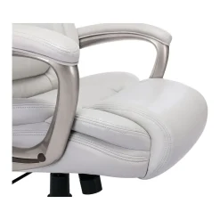 Ergonomic Chairs*Serta Garret Ergonomic Bonded Leather Swivel Executive Chair, (43520G) White