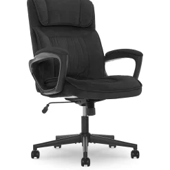 Ergonomic Chairs*Serta Hannah I Ergonomic Microfiber Swivel Executive Chair, (43670D) Black
