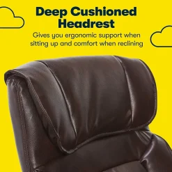 Ergonomic Chairs*Serta Hannah I Ergonomic Bonded Leather Swivel Executive Chair, (43670G) Biscuit