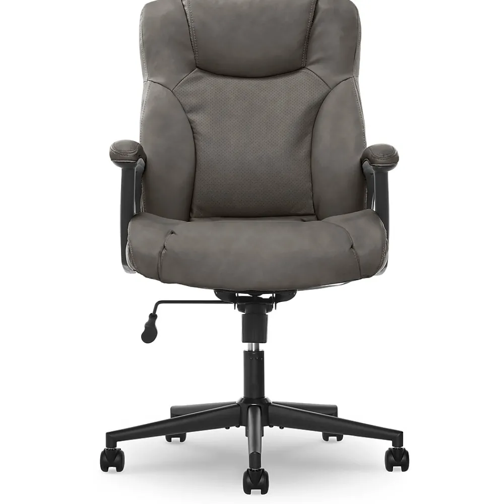 Ergonomic Chairs*Serta Hannah II Bonded Leather Executive Chair, (43672A) Gray