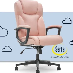 Office Chairs*Serta Hannah II Fabric Executive Chair, (43672G) Pink