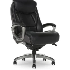 Office Chairs*Serta Launtner Bonded Leather Executive Office Chair with Smart Layers Technology, Opportunity Gray/Black (44942A)