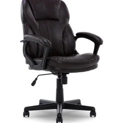 Ergonomic Chairs*Serta Manager's Office Chair, Puresoft® Faux Leather, Roasted Chestnut Brown (43669OSS)