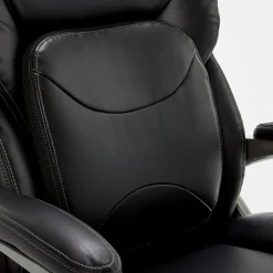 Office Chairs*Serta My Fit Ergonomic Bonded Leather Swivel Executive Chair, Black (CHR100013)