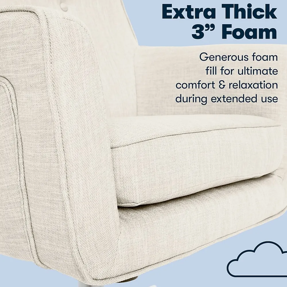 Ergonomic Chairs*Serta Style Ashland Fabric Swivel Computer and Desk Chair, (48372) Ivory