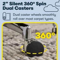 Office Chairs*Serta Style Leighton Fabric Swivel Home Office Chair, Blush Pink (47925C)