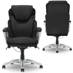 Ergonomic Chairs*Serta Works Bryce Ergonomic Bonded Leather Swivel Executive Chair, (43807A) Black