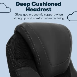 Ergonomic Chairs*Serta Works Bryce Ergonomic Bonded Leather Swivel Executive Chair, (43807A) Black