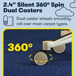 Ergonomic Chairs*Serta Works Ergonomic Fabric Swivel Executive Chair with Back in Motion Technology, (44186E) Dark Gray