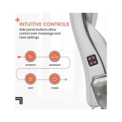 Ergonomic Chairs*Sharper Image S-600 Active Lumbar Ergonomic Bonded Leather Swivel Executive Massage Chair, (60098-OWHT) Off-White