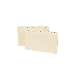 Index Cards*Smead 5" x 8" Index Card Files, Manila, 25/Set (57076)