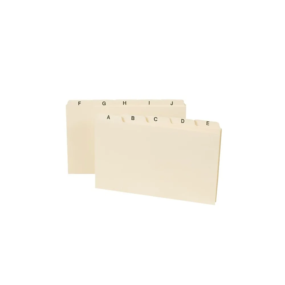 Index Cards*Smead 5" x 8" Index Card Files, Manila, 25/Set (57076)