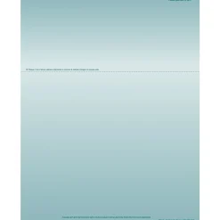 Business Forms*Medical Arts Press Solid Color Laser Statements, Style A, with Credit Card Information, Teal