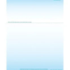 Business Forms*Medical Arts Press Solid Color Laser Statements, Style A, with Credit Card Information, Blue