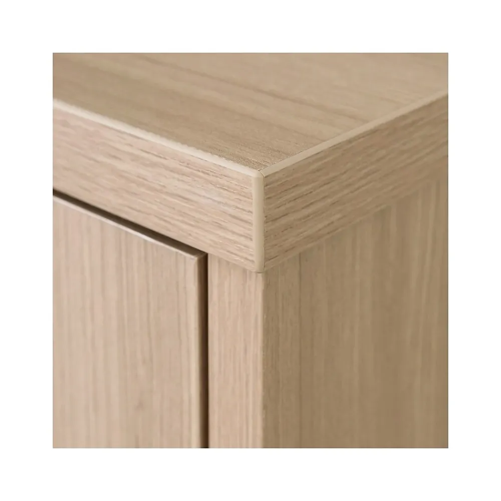 File Cabinets*South Shore Helsy 2-Drawer Lateral File Cabinet, Letter/Legal Size, Lockable, 30.25"H x 29"W x 18.5"D, Soft Elm/White (13304)