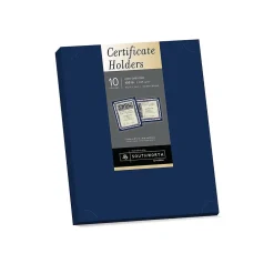 Awards & Certificates*Southworth Certificate Holders, 8.5" x 11", Navy Blue, 10/Pack (PF8)