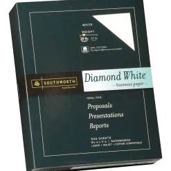 Resume Paper*Southworth Diamond White 8.5