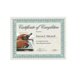 Awards & Certificates*Southworth Parchment Certificates, 8.5