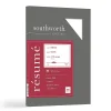Resume Paper*Southworth Resume Paper, 8.5" x 11", 32 lb., Wove-Finish, White, 100 Sheets/Pack (RD18CF)