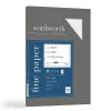 Resume Paper*Southworth 8.5"W x 11"L Cover Paper, 65 lbs., Linen Finish, 100/Box (Z550CK)