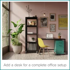 File Cabinets*Space Solutions 3-Drawer Mobile Vertical File Cabinet, Letter Size, Lockable, 26.7