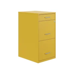 File Cabinets*Space Solutions SOHO Organizer 3-Drawer Vertical File Cabinet, Letter Size, Lockable, Goldfinch (25280)