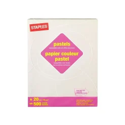 Multipurpose Paper*Staples 30% Recycled Pastel Multipurpose Paper, 20 lbs., 8.5" x 11", Cream, 500/Ream (14789)