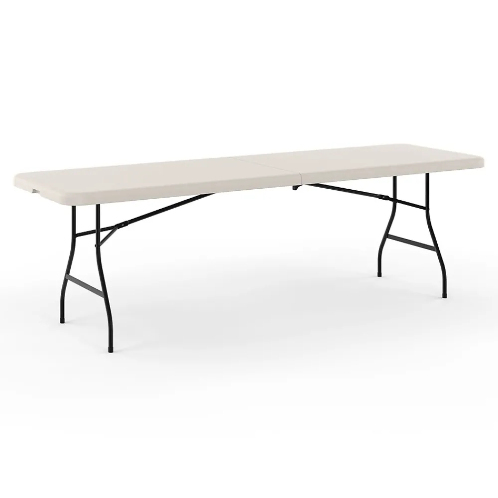 Folding Tables*Staples 8' x 30" Heavy Duty Plastic Folding Table, White (79233/54273)